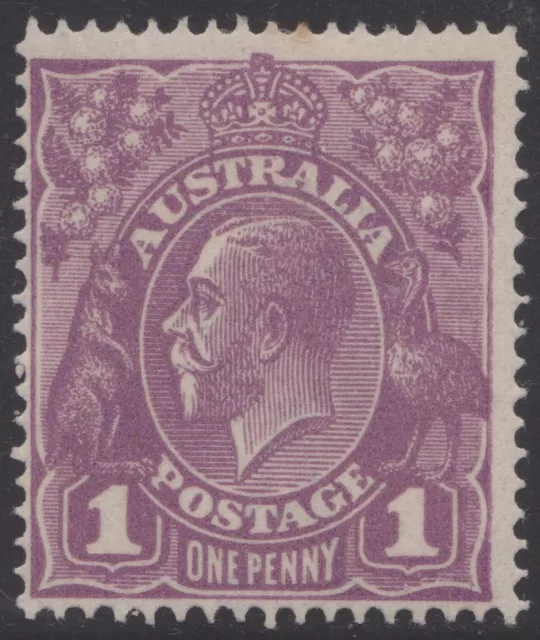 Australia KGV 1d violet, VII/60 "RA joined", mh