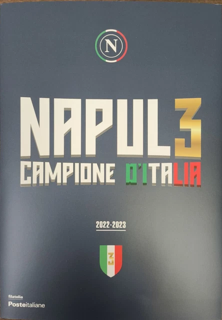 2023- Italia Medaglia D&rsquo;argento Napoli Campione D&rsquo;Italia FDC Con Annullo Speciale