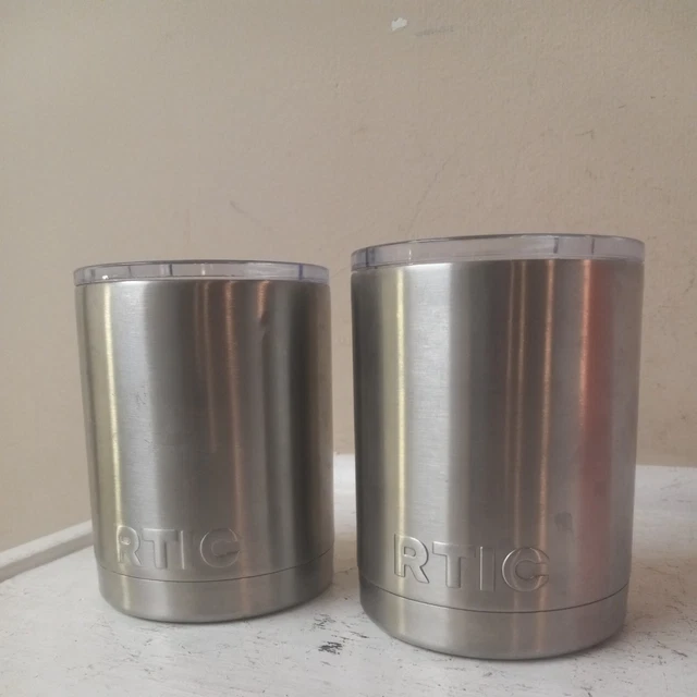 2 RTIC Lowball 10 OZ Insulated Tumbler w/Lids