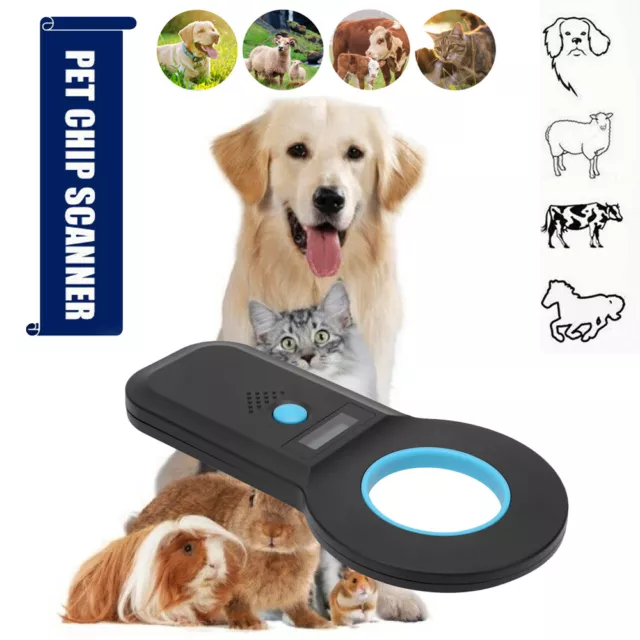 RFID Animal Chip Reader Bluetooth Microchip Dog Scanner Handheld Pet portable