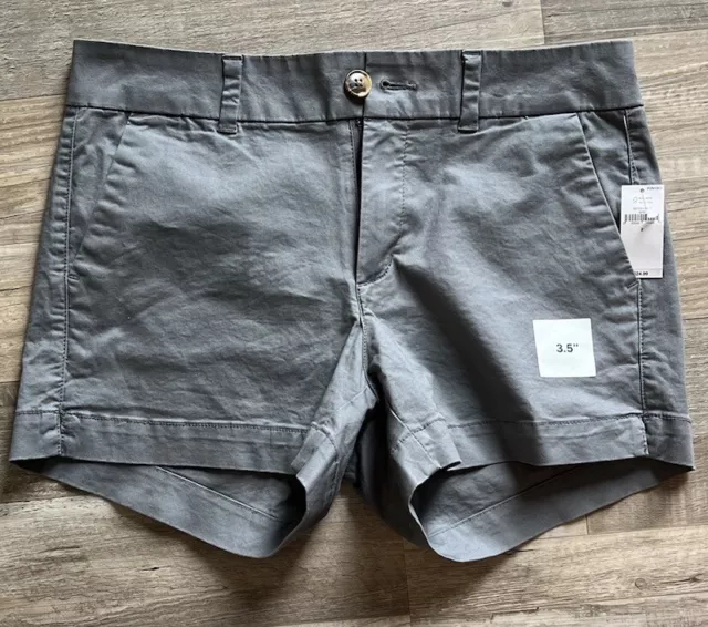 Old Navy Everyday 3.5" Shorts Womens Size 2 Mid Rise Grey