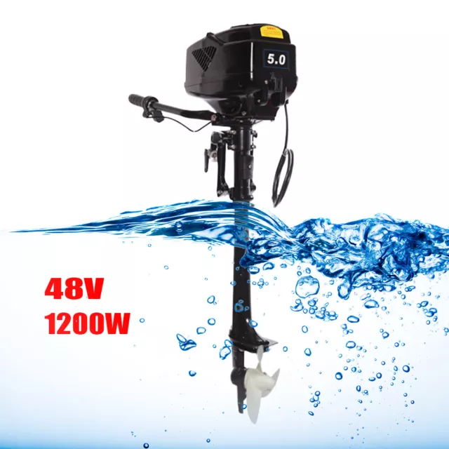 1200W Electric Boat Engine Outboard Trolling Motor Brushless Motor Engine 18km/h