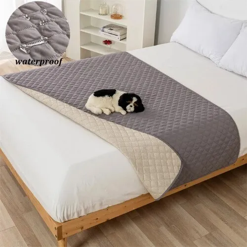Protector de colchón impermeable antideslizante talla King para niños mascota perro gato