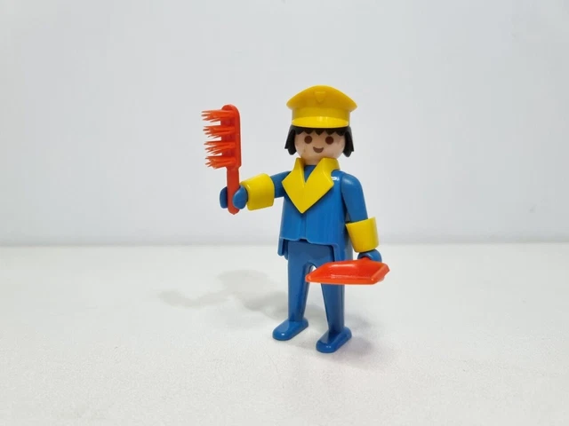Figurine Nettoyeur Mineur Playmobil - Accessoire Occasion, Thème Mineur, Pour Collection Ou Jeu