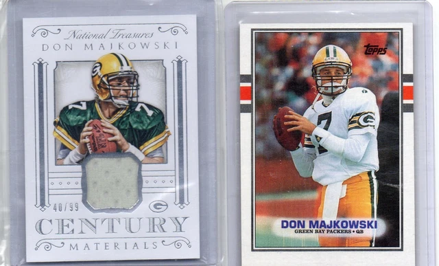 2015  Panini 40/99 Jeresy Card Don Majkowski Plus Rc Card Packers