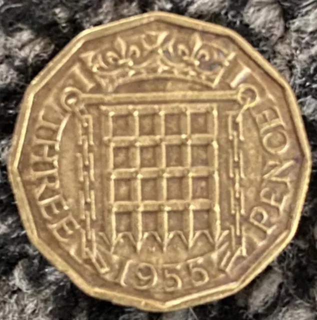 Elizabeth II - 1955 - Threepenny Piece Coin