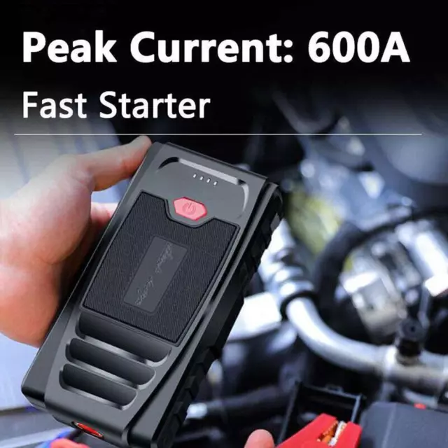 30000mah Car Jump Starter Pack 12V Booster Power Bank USB Battery Charger 600A