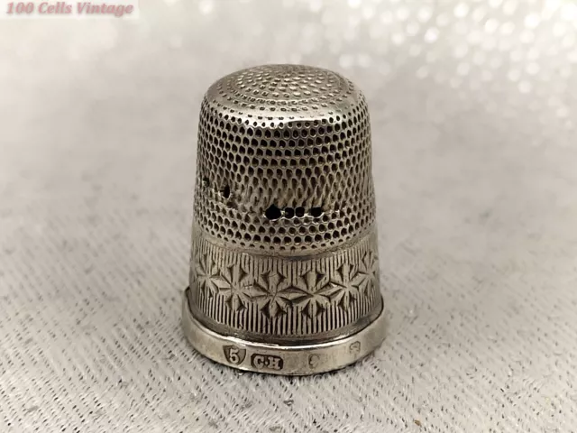 Charles Horner Chester -Silver Hallmarked Antique/Vintage Thimble