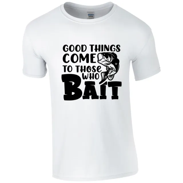 T-shirt Good Things Come To Those Who Bait di alta qualità venditore britannico