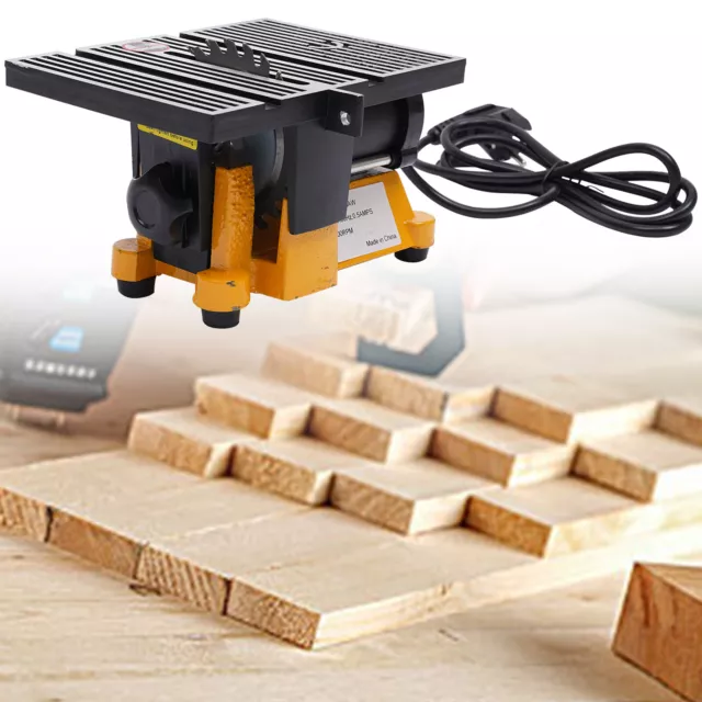 4" Mini Table Saw Cutting Machine Wood Stone Glass Cutter Woodworking Bench Tool