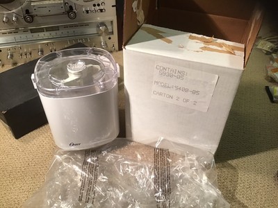 vintage 1985 oster designer ice cream maker accessory
