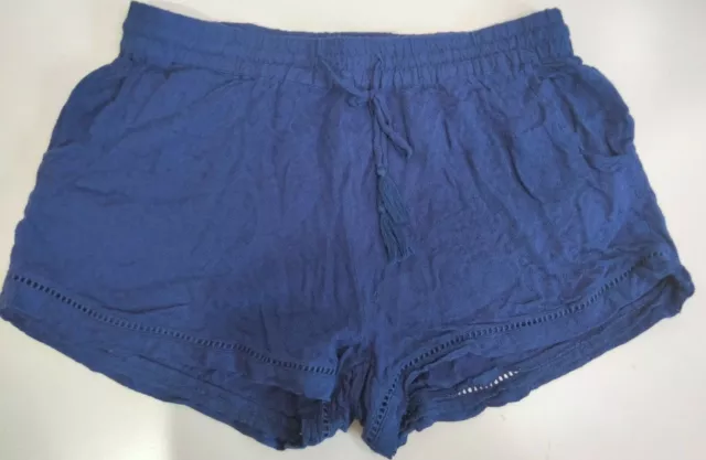 Piping Hot Women's Activewear Shorts Blue Size 12