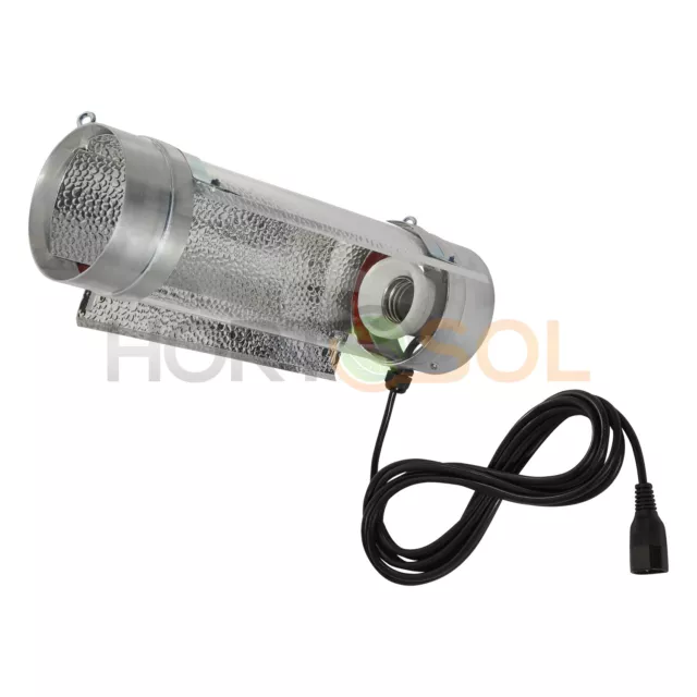 Cooltube réflecteur 125mm x 400mm + 4m câble IEC pour E40 ampoules HPS MH -  125