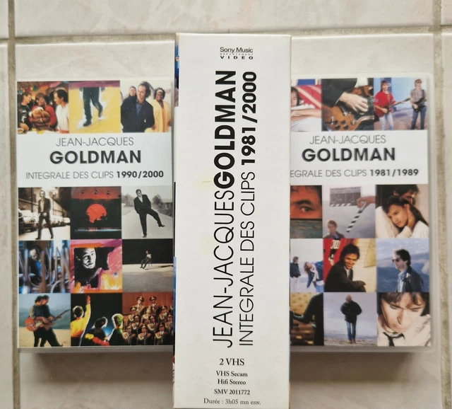 JEAN JACQUES GOLDMAN Int grale Des Clips 81 00 Coffret 2 VHS EUR 9 