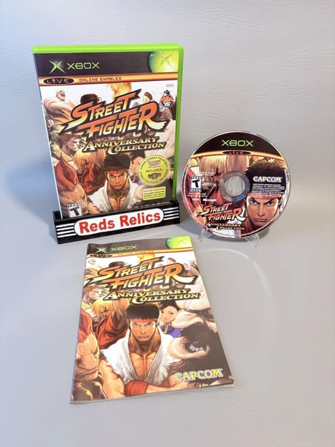 Street Fighter Anniversary Collection Pour Xbox - Version PAL FR Complète - Bon état