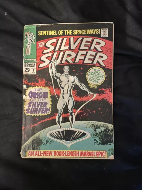 SILVER SURFER #1 1968 SILVER AGE ORIGIN ISSUE * Cover Detached Rest Is Nice