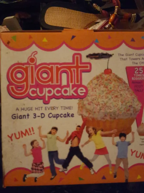 Moule à muffin à cupcake géant gâteau 3D enfants fête silicone ustensiles de cuisson neufs dans sa boîte