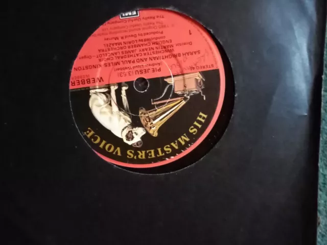 SARAH BRIGHTMAN & PAUL MILES-KINGSTON 7” Single ‘Pie Jesu’ WEBBER1