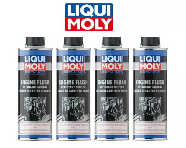 4 Pack kit 500 ml Can Liqui Lubro Moly Pro-Line Engine Flush Oil Additive