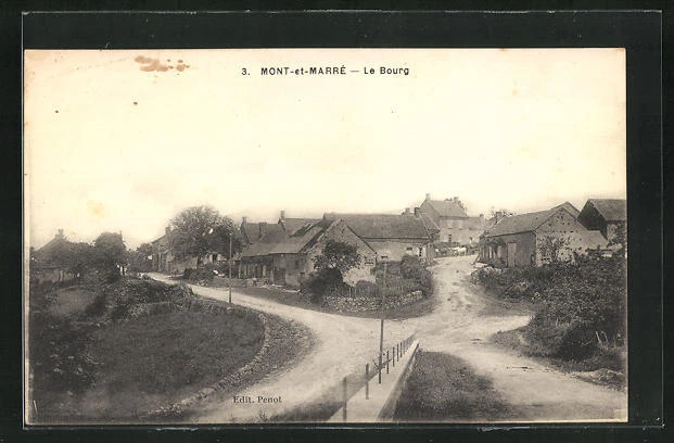 CPA Mont-et-Marré, Le Bourg