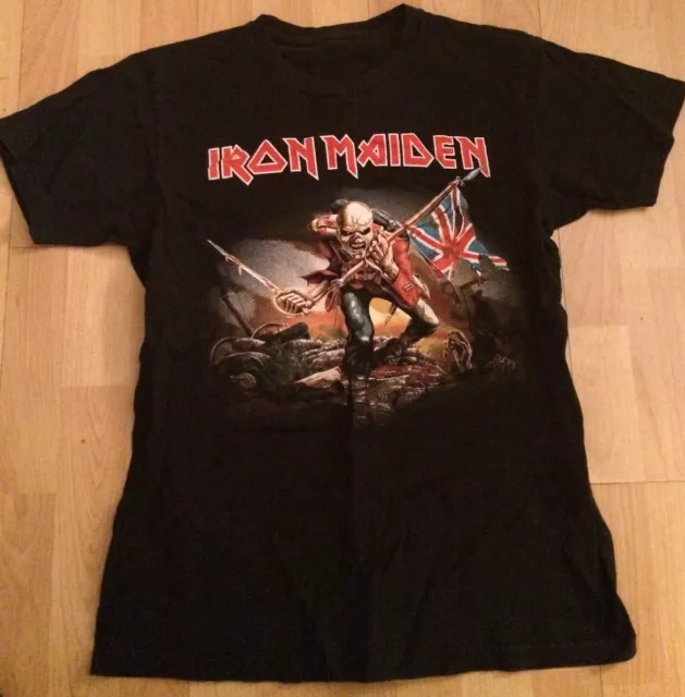 USED IRON MAIDEN Trooper Heavy Metal Rock T-Shirt Size Large? $62.87 ...