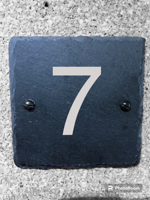 Personalised Slate Plaque House Door Gate Number Sign