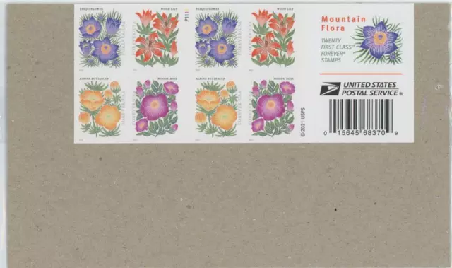 Us Scott 5672 - 5675 Booklet Of 20 Mountain Flora Stamps Forever Mnh