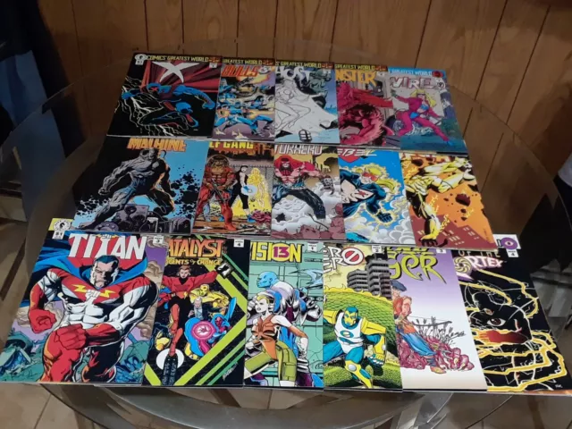 Comics Greatest World Week #1-4 (Dark Horse) Barb Wire / Ghost / X (16 Book Lot)