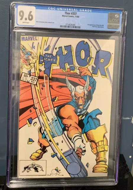 Thor Comic #337 (1983) CGC 9.6 White Pages 1st Appearance Beta Ray Bill