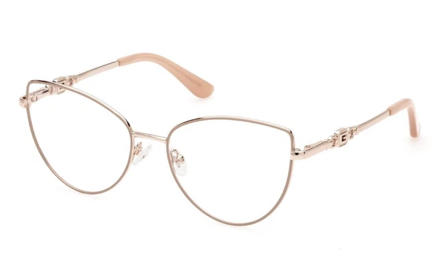 Montatura per occhiali da vista donna Guess cat eye montature in metallo neutri