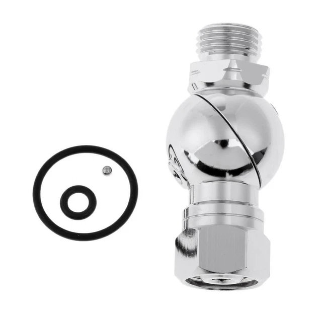 360DEGREE SWIVEL HOSE Adapter Connector for 2nd Stage Scuba Diving