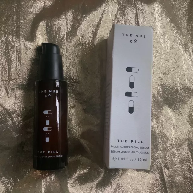 New The Nue Co The Pill All in 1 Serum AHA + VIT C + HA 1 FL OZ
