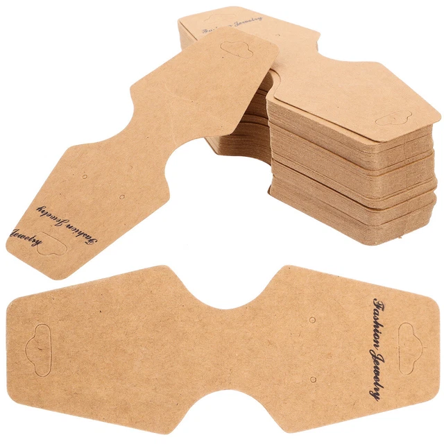 200 Carte Espositive Per Orecchini In Carta Kraft - Con Sacchetti Sigillanti E Dorsi | Verde E Rosa - Foto 10