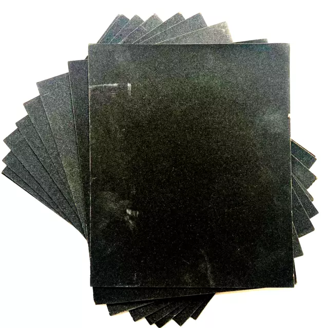 9 x 11 x 180 GRIT SILICONE CARBIDE WET OR DRY SANDPAPER SHEETS - 10 SHEETS