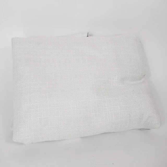 Pottery Barn Comfort Roll Long Armchair Chair Slipcover Basketweave Slub Ivory