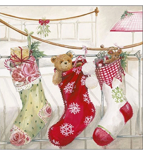 Lot de 3 Serviettes en papier "noel" Decoupage Collage