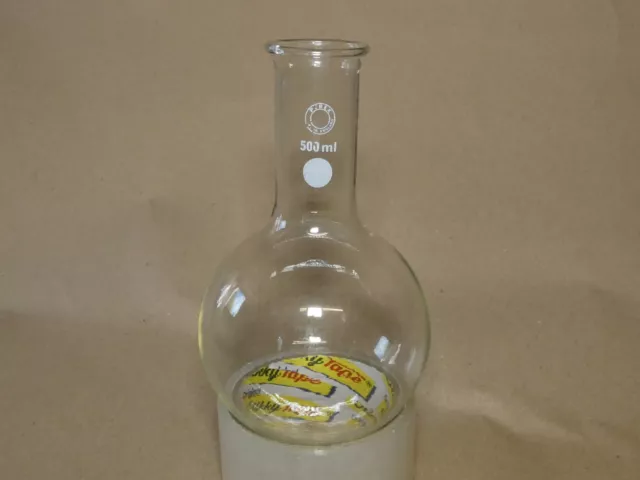 Pyrex 500ML Round-Bottom Flute Lipped Florence Boiling Flask