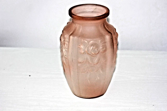 Rare paire de 2 appliques ART DÉCO en verre moulé-pressé - Vintage Dingo