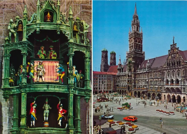 Ak München - Rathaus Und Glockenspiel Ungelaufen!
