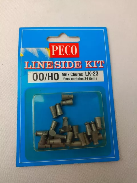 Peco Lineside Kit OO Gauge LK-23 Milk Churns Pack of 24 Model Railway Access.