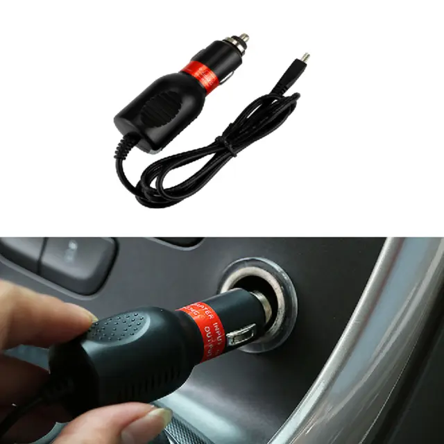 DC 5V 2A Mini USB Car Power Charger Adapter Cable Cord For GPS tachograph phone