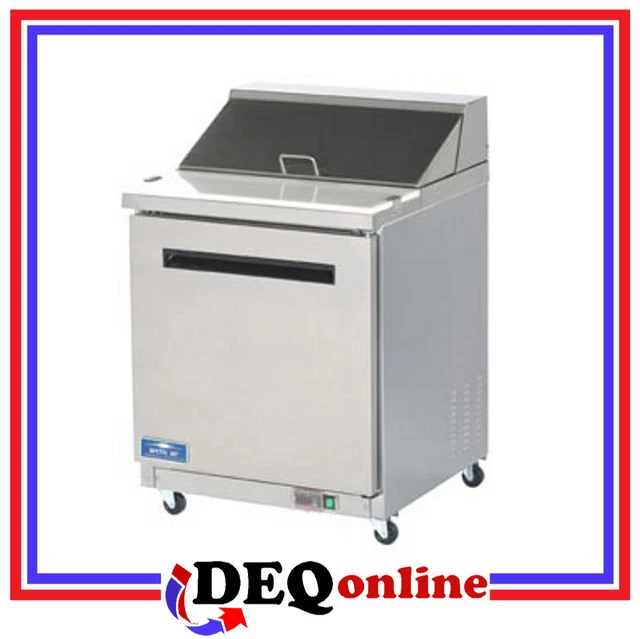 Arctic Air AST28R Single Door Refrigerated Sandwich Prep Table Holds 8 Pans Arctic Air AST28R Single Door Refrigerated Sandwich Prep Table Holds 8 Pans