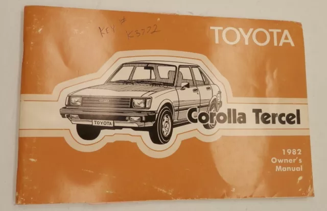 Vintage 1982 Toyota Tercel Owner's Manual (Printed in Japan)