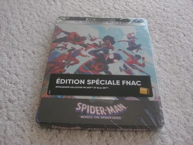 Blu Ray 2D + 4K STEELBOOK "Spider-Man across the spider verse" Édition FR FNAC