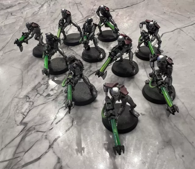 10 NECRON WARRIORS Warhammer 40.000 40K Juegos Taller GW Pintados