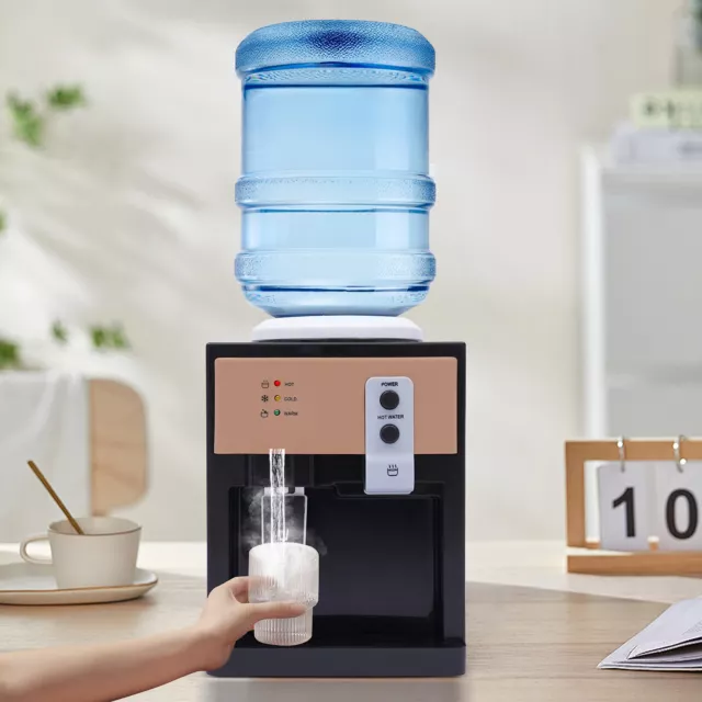 Top Loading Countertop Electric Water Cooler Dispenser Warm & Hot & Cold Water