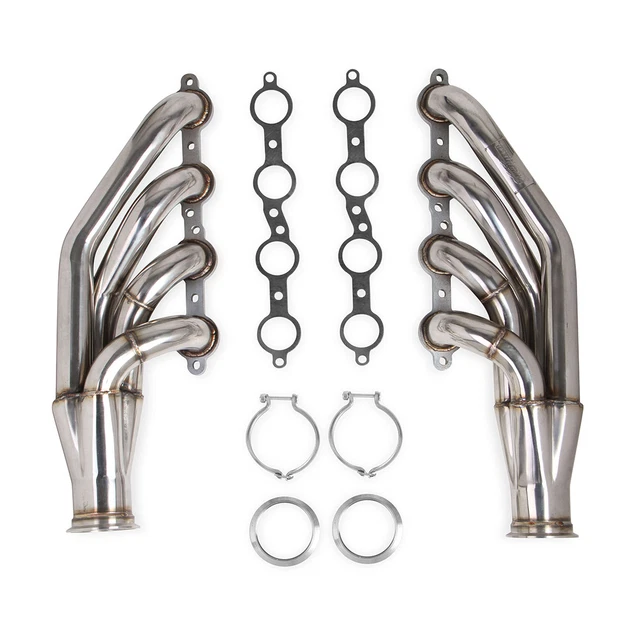 11539Flt Flowtech Up And Forward Ls Turbo Headers 1.75" Polished Finish