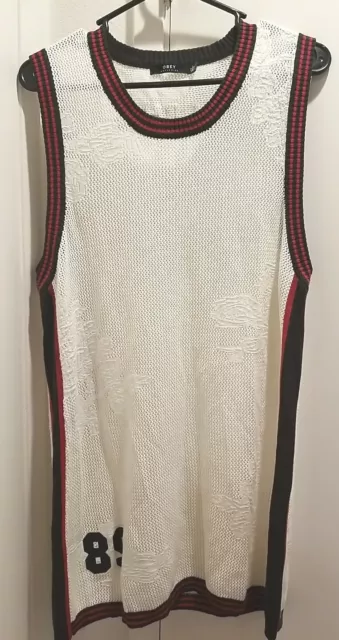 RARE Obey-Knitted & Ribbed Floral Jersey Dress (Sample Sale Find) Large 2