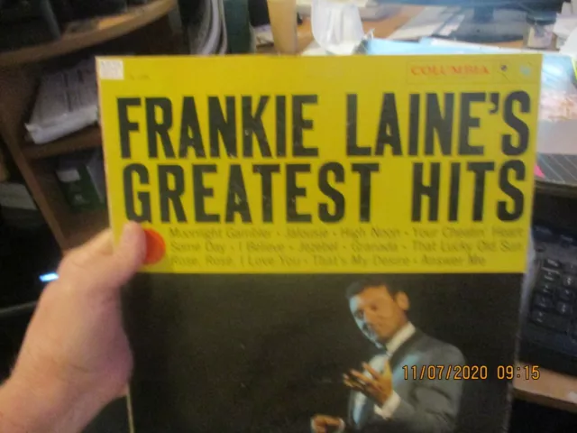 FRANKIE LANE'S GREATEST HITS / 1958 Columbia CL 1231 VINYL LP VG