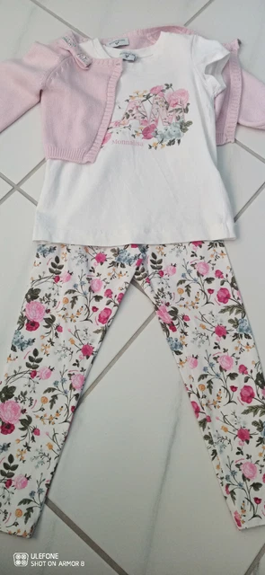 Monnalisa girl bundle 4-5 years outfit mix mutch flowers embroidery denim set 8